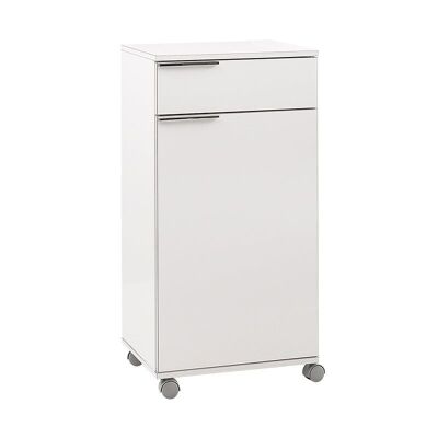 Wheeled cupboard DIONISIOS White 50x40x100cm