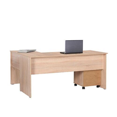 Corner reversible Office Desk CARLITTO Sonoma 160x144x75cm