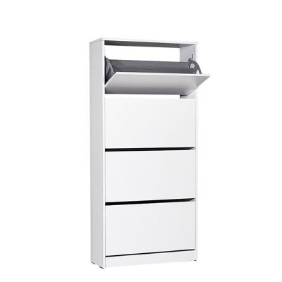 Shoe Rack ANDORRA White 73x26x157cm