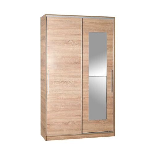 Wardrobe with mirror MICHELLE Sonoma 120x52x207cm