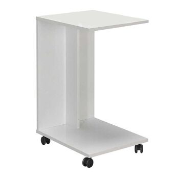 Table d'appoint/ordinateur portable ANDRA Blanc 35x45x65cm 1