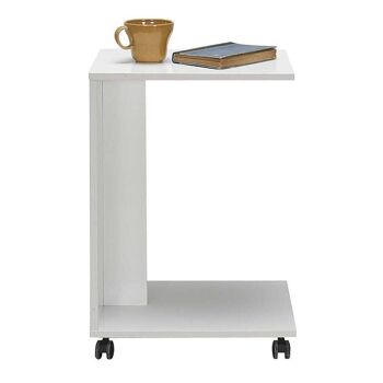 Table d'appoint/ordinateur portable ANDRA Blanc 35x45x65cm 3