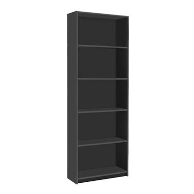 Bookcase CARMELLA Anthracite 58x23x170cm