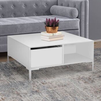 Table basse BELFAST Blanc 2