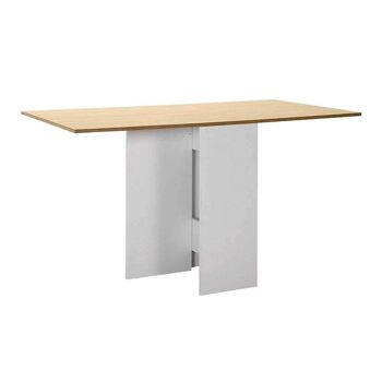 Table extensible SARA Blanc - Chêne 3