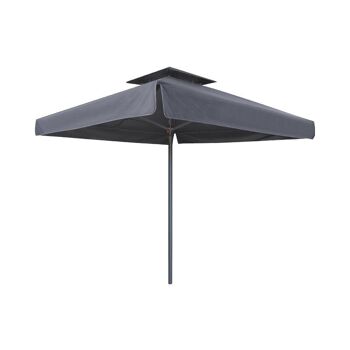 Parapluie SANTORIN Anthracite 3x3m 3