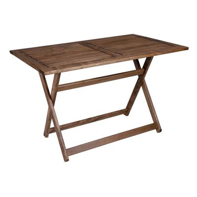 Table de jardin pliable MODENA Noyer 120x75x71cm