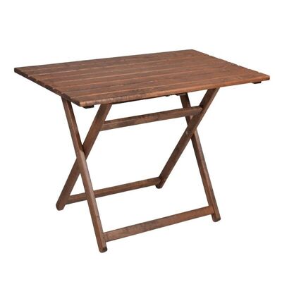 Table de jardin pliable MODENA Noyer 100x60x71cm