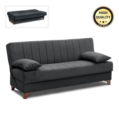 Sofa - Bed BASEL 3 seats Black