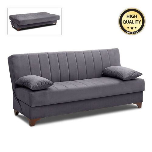 Sofa - Bed BASEL 3 seats Dark Grey