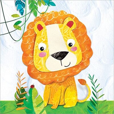 Happy Lion 33x33 cm