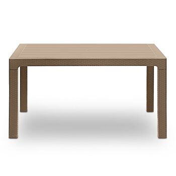 Table de jardin EVITA Crème 140x80x75cm 3