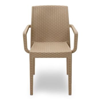 Fauteuil de jardin LUCY Crème 4