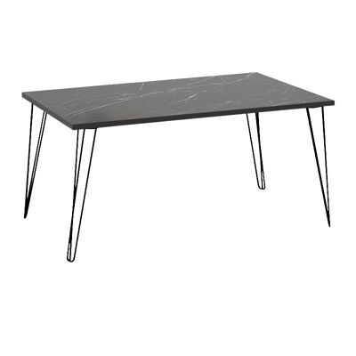 Tavolino ADAM Effetto Marmo Nero 90x55x43cm