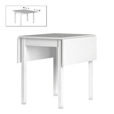 Mesa Extensible CHLARICE Blanco 59x78x75 - 117x78x75cm