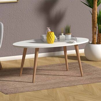 Table basse LETTONIE Blanc 2