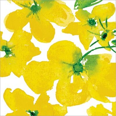 Flores Amarillas 33x33 cm