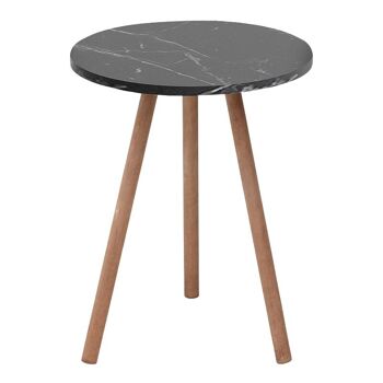 Table basse ANDRA effet marbre noir 1