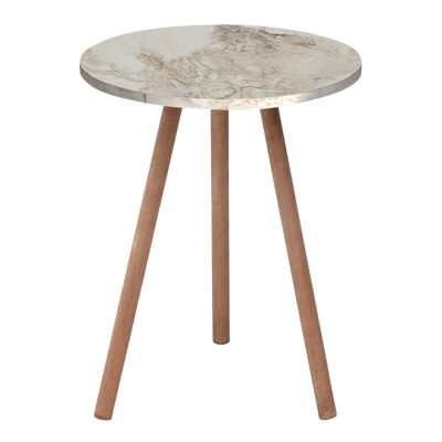 Table basse ANDRA effet marbre beige