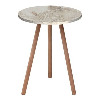 Table basse ANDRA effet marbre beige 1