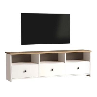 Mueble TV GIUSEPPE Roble Blanco