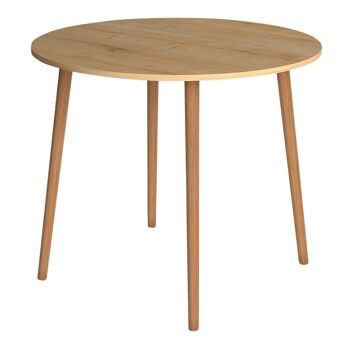 Table à manger RONDE chêne 92x92x75cm 1