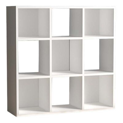 Bookcase EUSEBIO White 90x30x90cm