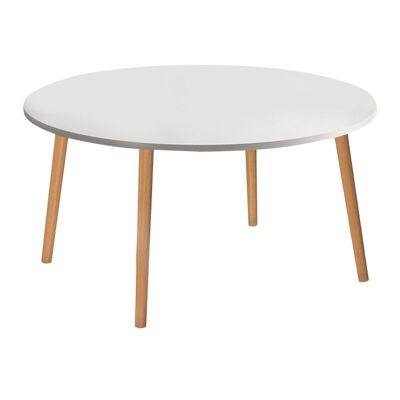Coffee Table MELO White 90x90x40cm