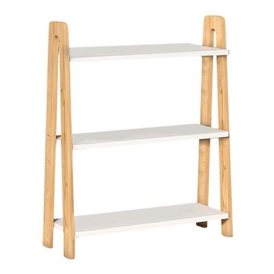 Librería MONACO Blanco - Roble 63x22x80cm