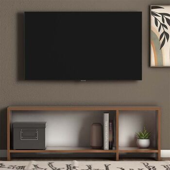 Meuble TV LUCILLE noyer 120x29,5x40cm 3