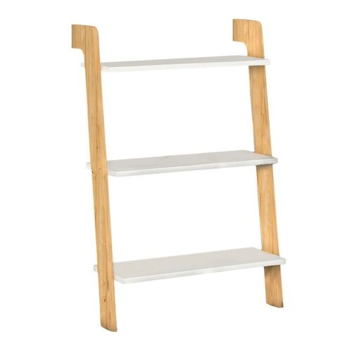 Bookcase MALAGA White - Oak 63x22x102cm