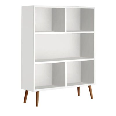 Bookcase EUSEBIO White 80x24x100cm