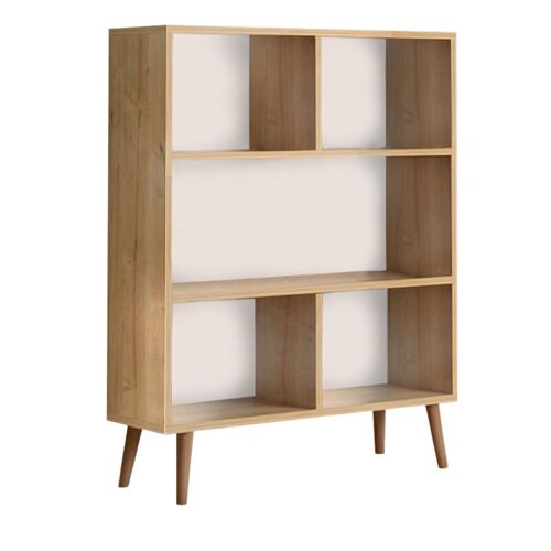 Bookcase EUSEBIO Oak 80x24x100cm