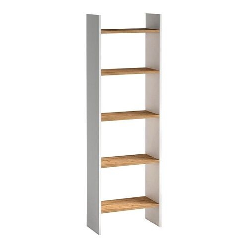 Bookcase NOBLESS White Pine 52x25x158cm