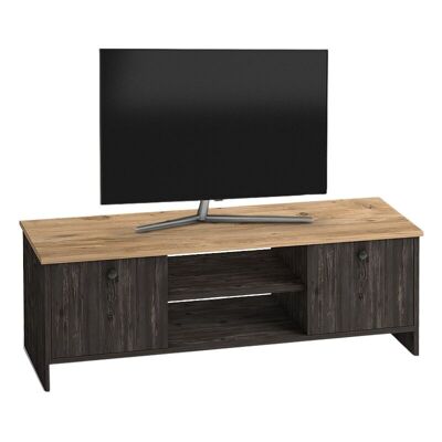 TV Stand SANDRA Pine - Grey 120x30x40cm