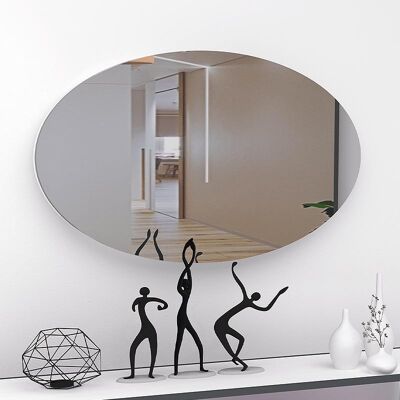Miroir mural CHARMANT Blanc 90x50x2,2cm