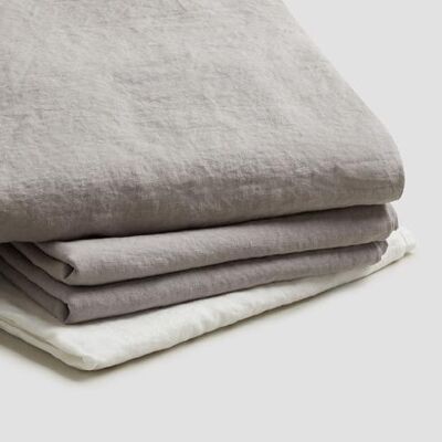 Dove Grey Basic Bundle - King Size (with Super King Pillowcases)