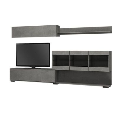 Conjunto Mueble TV ARCH Antracita 280x35x38cm