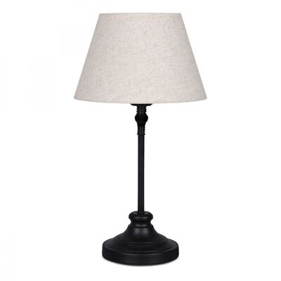 Lampe de Table THERESA Beige/Noir 22x22x48cm