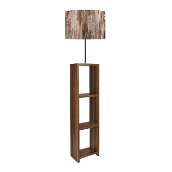 Lampadaire EIFFEL Marron/Noyer 38x38x150cm 1