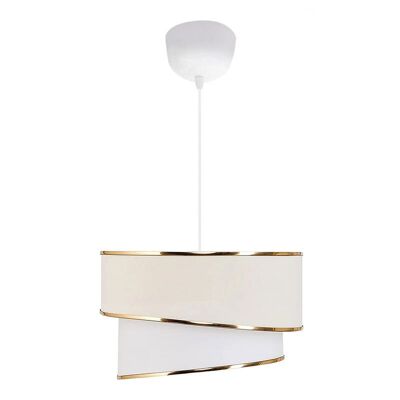Ceiling Lamp DOUBLE White - Gold Ø30x70cm