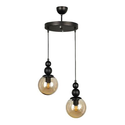 Lampada da Soffitto ESTETICO E27 Nero 25x25x80cm