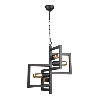 Chandelier ROBERTO E27 Black 42x42x108cm