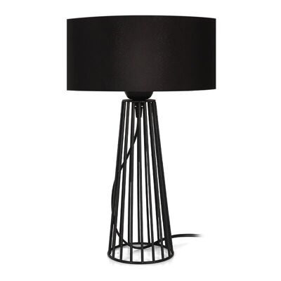 Table Lamp Light TOWER Black 25x25x45cm