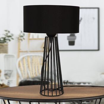 Lampe de Table Light TOWER Noir 25x25x45cm 2
