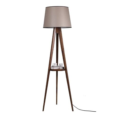 Floor Lamp CARRA Walnut - Mocha