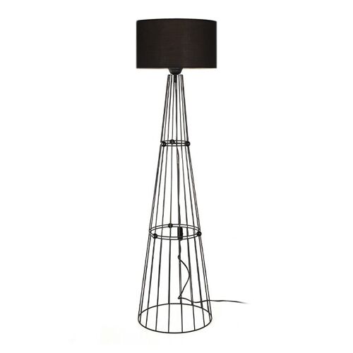 Floor Lamp Light TOWER Black 34x34x123cm