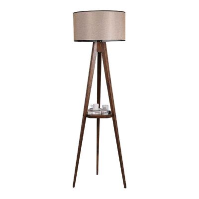 Floor Lamp ANIKE Walnut - Mocha