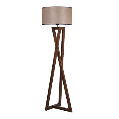 Lampadaire JUSTUS Noyer - Moka 45x34x150cm