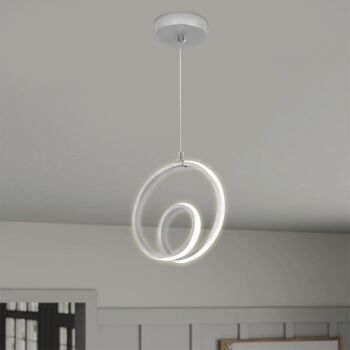 Lampe suspendue LED RONDE Blanc 2